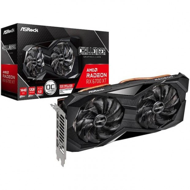 Asrock Radeon RX 6700 XT Challenger D OC Videokrtya, 12GB Gddr6