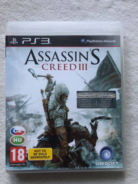 Assassin's Creed 3 III Ps3 Playstation 3 magyar feliratos jtk