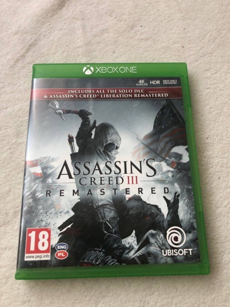 Assassin's Creed 3 III Remastered Xbox One játék