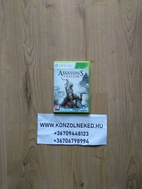 Assassin's Creed III Xbox One Kompatibilis Xbox 360 jtk