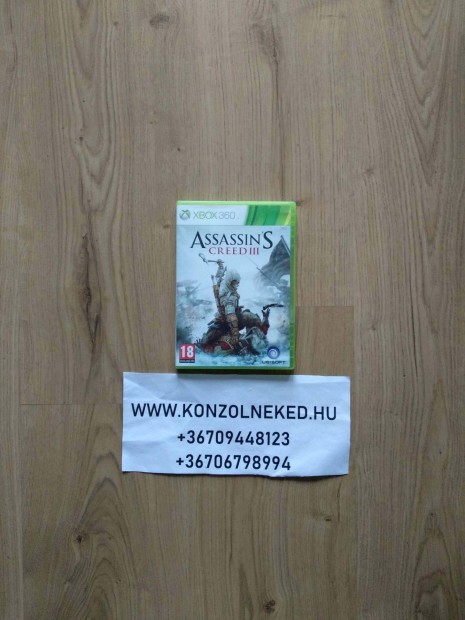 Assassin's Creed III Xbox One Kompatibilis Xbox 360 játék