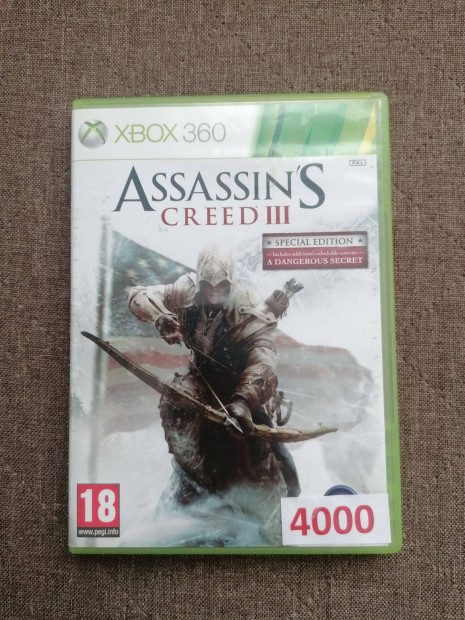 Assassin's Creed III (Special Edition) Xbox 360 jtk elad! assassins