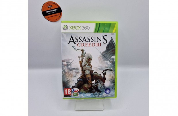 Assassin's Creed III - Xbox 360 játék, használt