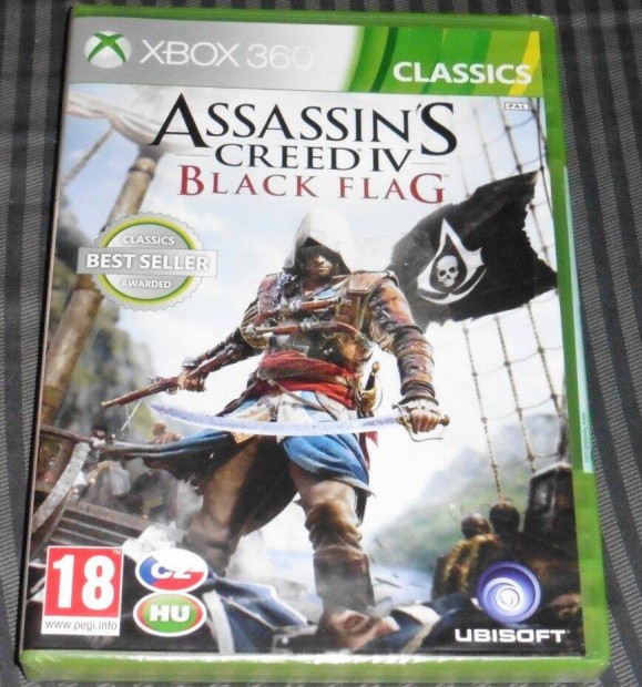 Assassins Creed 4 Black Flag Magyar bontatlan Gyri Xbox 360 ONE jtk