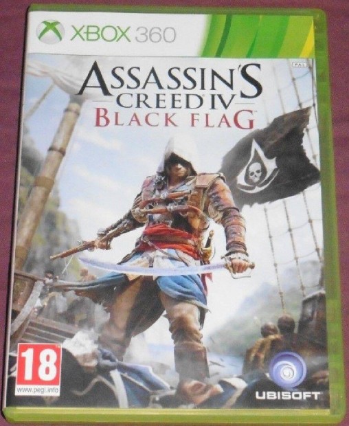 Assassins Creed 4. Black Flag Angol Gyri Xbox 360 ONE Series X jtk