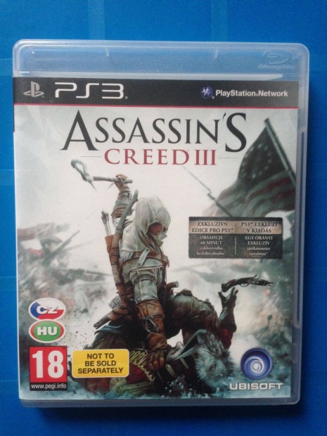 Assassins Creed III (magyar!) ps3 jtk,elad,csere is