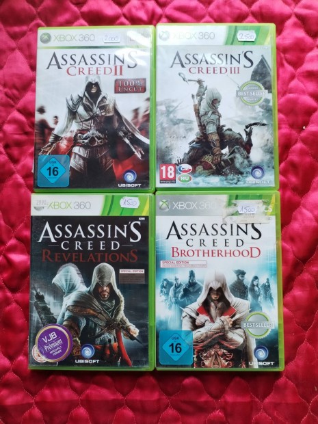 Assassins Creed Xbox 360 jtkok egyben 