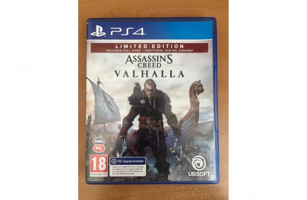 Assassins creed : Valhalla limited edition ps4-re elad!