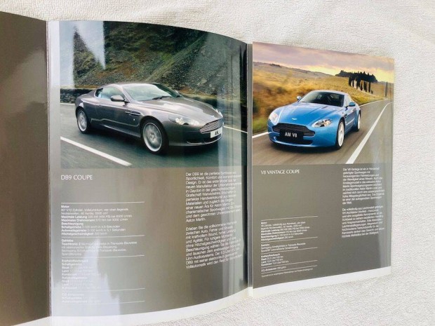 Aston Martin modellprogram prospektus, katalgus, brossra