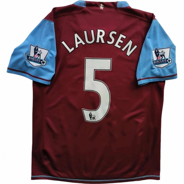 Aston Villa 2007-08 Nike hazai Martin Laursen foci mez M-es