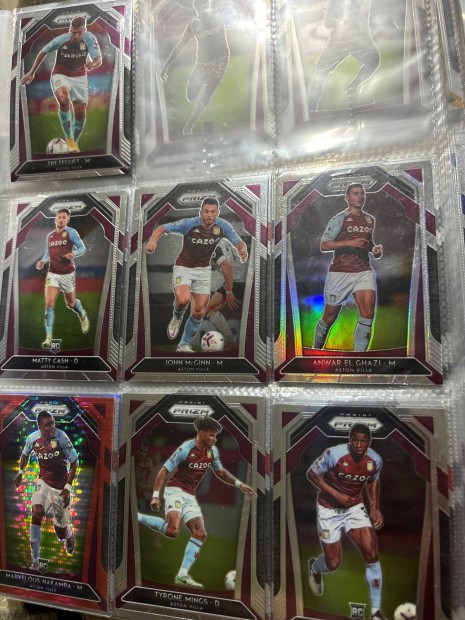 Aston Villa Panini Prizm focis krtyk