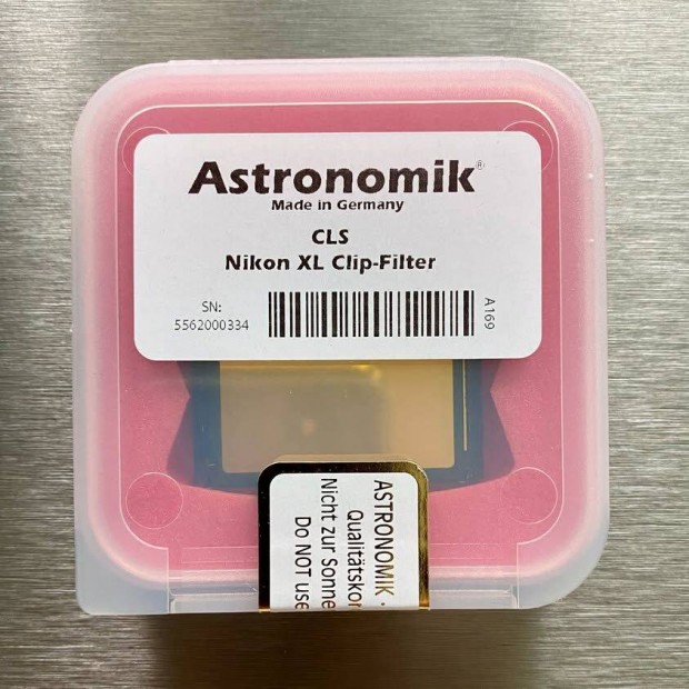 Astronomik CLS szűrő astro fotó fényszennyezés clearsky Nikon D850