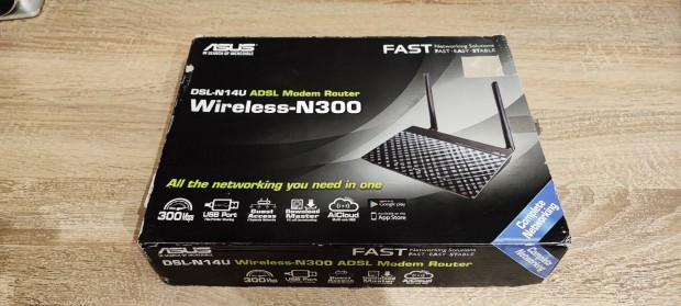 Asus DSL-N14U ADSL Modem Router Wireless-N300