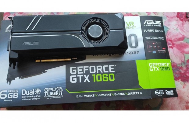 Asus Geforce Gtx 1060 6GB Gddr5 192bit (Turbo-Gtx1060-6G) Videokrtya