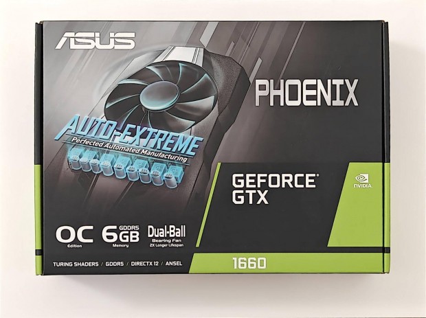 Asus Geforce Gtx 1660 6GB videokrtya