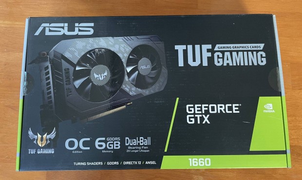 Asus Geforce Gtx 1660 OC 6GB Tufgaming Videokrtya dobozban