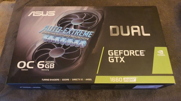 Asus Geforce Gtx 1660 Super DUAL Gaming OC 6GB Gddr6 Videokrtya