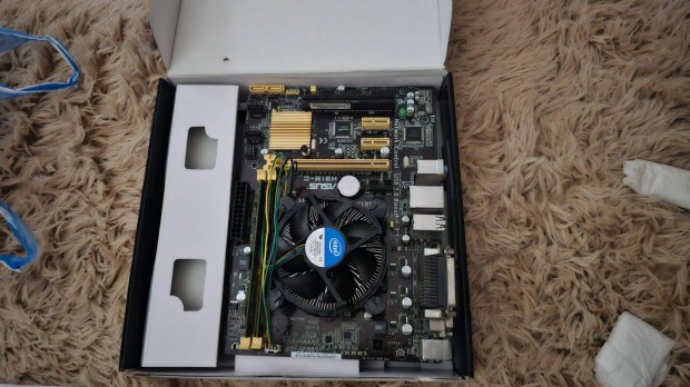 Asus H81M-C Alaplap Processzorral DDR3 RAM-mal Újszerű állapotban!