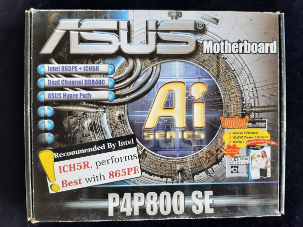 Asus P4P800 SE/GD alaplap + INTEL Pentium 4 Socket 478 2.4Ghz proci