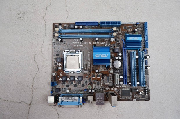 Asus P5G41T-M LX szmtgp alaplap DDR3 775 Intel E5700 kis hibval