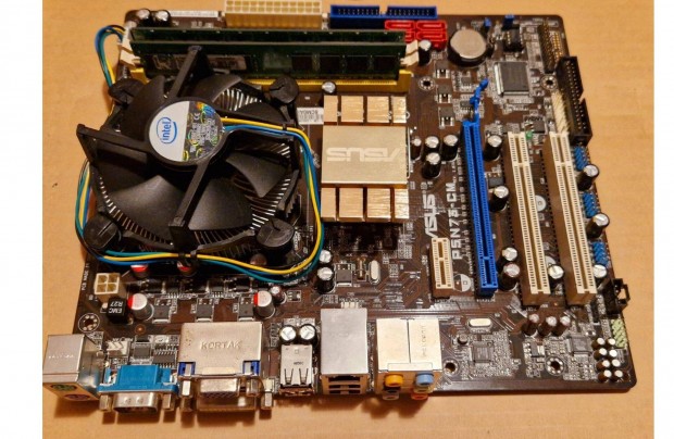 Asus P5N73-CM alaplap, CPU s RAM