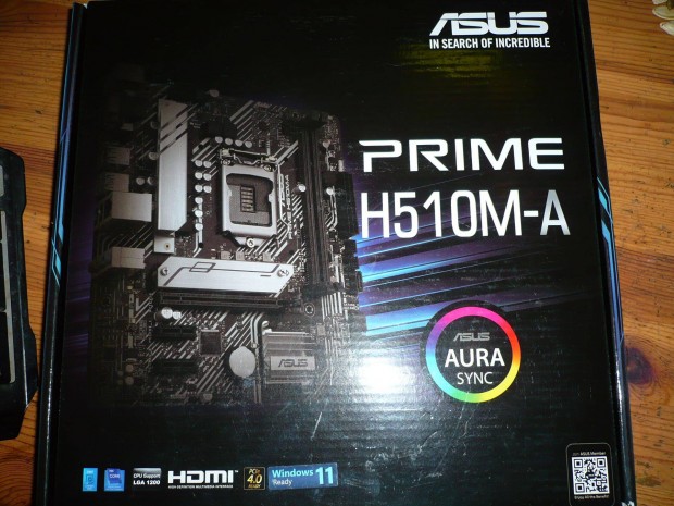 Asus PRIME H510M-A Alaplap I3 cpu eladó