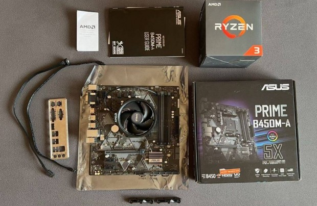 Asus Prime B450M-A alaplap s AMD Ryzen 3 1200 processzor