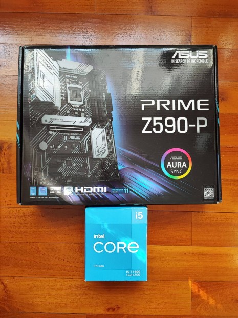 Asus Prime Z590P alaplap s Intel i5 11400 processzor LGA-1200