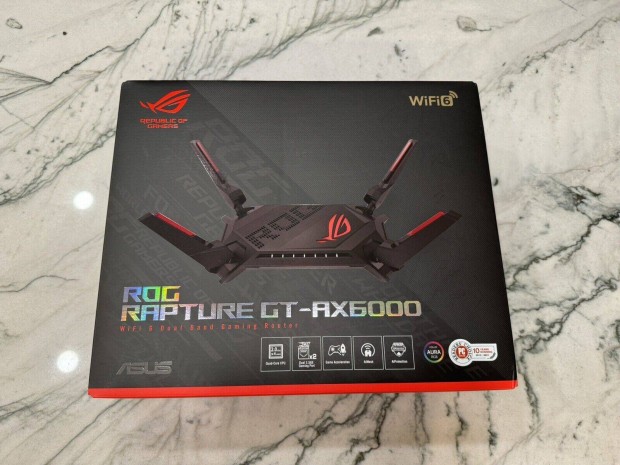 Asus ROG Rapture GT-AX6000 wifi6 j gamer router elad
