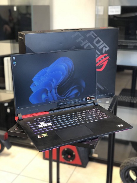 Asus ROG Strix G713 Gamer Gp, jszer, 512GB, Dobozos, Garancia