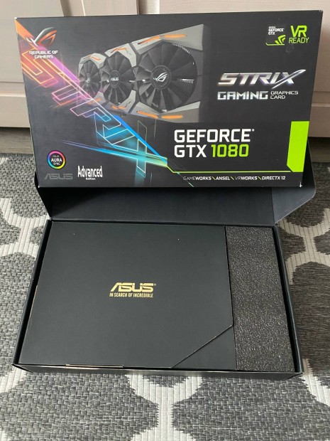Asus ROG Strix Gaming Geforce Gtx 1080 8GB videokártya
