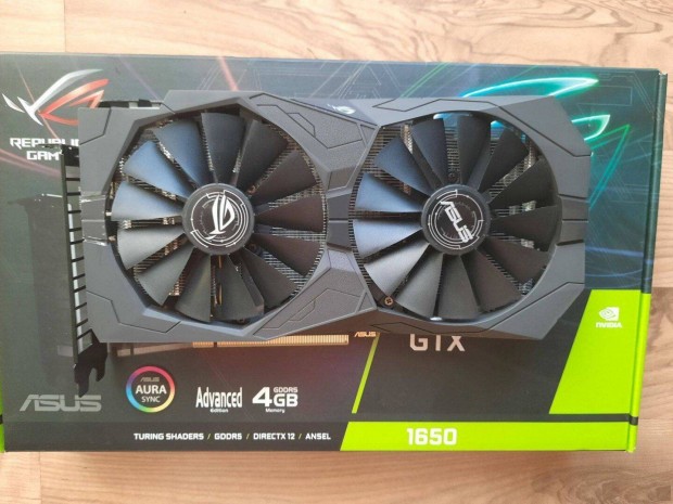 Asus ROG Strix Geforce Gtx 1650 4GB LED Videokrtya