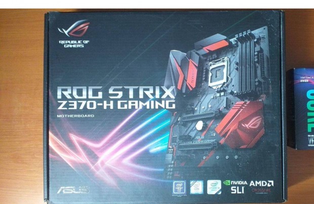 Asus ROG Strix Z370-H Gaming lap (garis, sszes tartozk) Postzom is