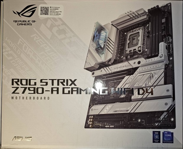 Asus ROG Strix Z790-A Gaming WIFI D4 alaplap, j, 3 v garancia