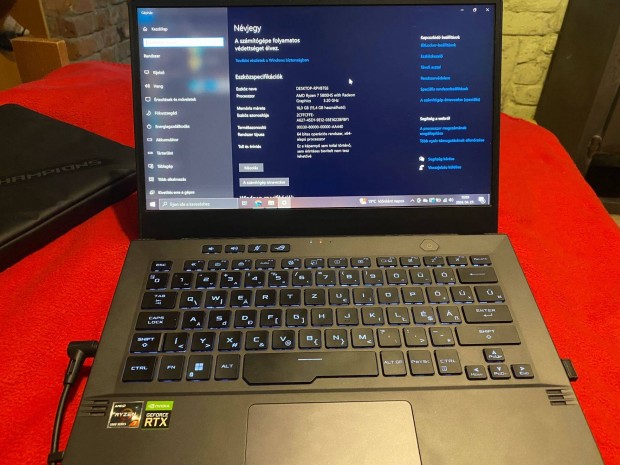 Asus ROG Zephyrus (Ryzen 7, Geforce Rtx 3050) gamer laptop elad