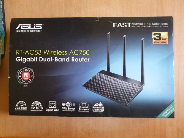 Asus RT-AC53 Dual band AC 750 Gigabit Router Foxpost az rban!