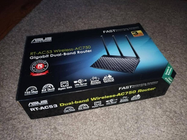Asus RT-AC53 wireless router, Dual Band AC 750 Gigabit Router