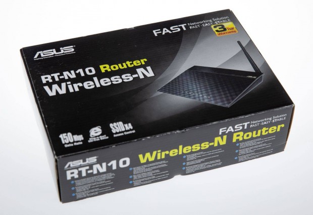 Asus RT-N10 WLAN router, 10/100Mpbs