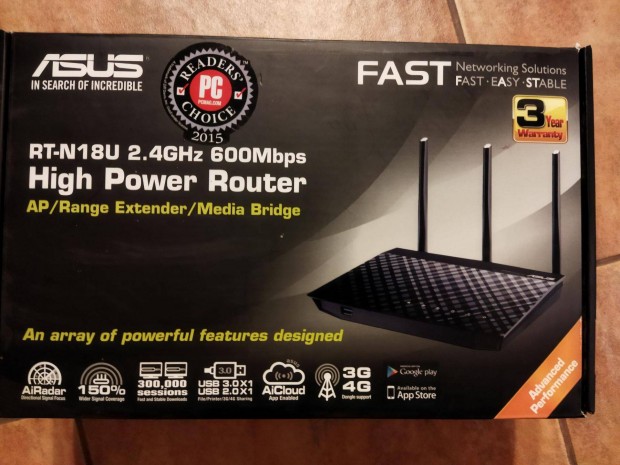 Asus RT-N18U wifi router elad!