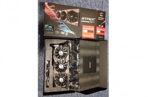 Asus RX580 8GB Gddr5 ROG Strix O8G-Gaming videokrtya - ingyen Foxpost