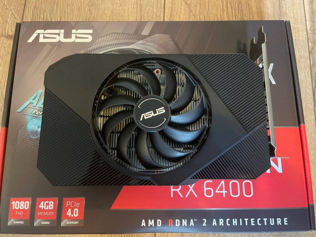 Asus Radeon Phoenix RX 6400 4GB Gddr6 64bit videokrtya