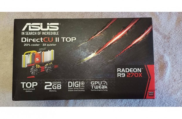 Asus Radeon R9 270X videokrtya 2GB Gddr5