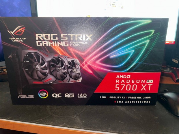 Asus Radeon RX 5700XT ROG Strix OC 8GB Gddr6 Videkrtya