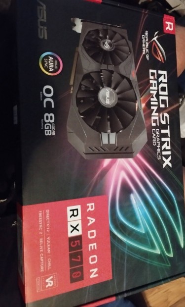 Asus Radeon RX 570 OC 8GB DDR5 (ROG-Strix-RX570