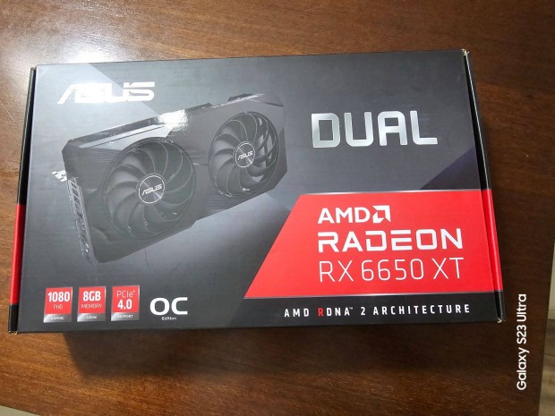 Asus Radeon RX 6650 XT Dual OC 8GB Gddr6 128bit