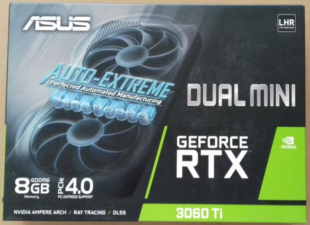 Asus Rtx 3060 Ti dual mini v2 8 GB videkrtya elad