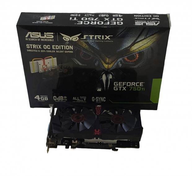 Asus Strix Geforce Gtx750 Ti 4GB 128bit Gddr5 PCI-E videkrtya