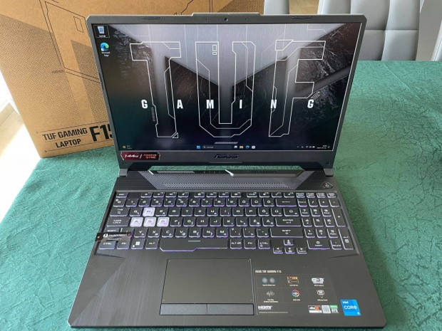 Asus Tuf F15 gamer laptop - Rtx 3050Ti - i5-11400H + 2,5 v garancia