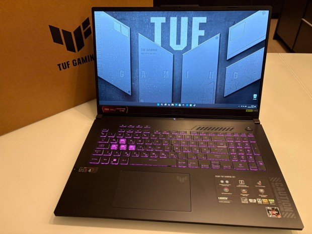 Asus Tuf gamer laptop - 8GB Rtx 4060 + 16GB DDR5 + R7-7735HS - 2,5 év