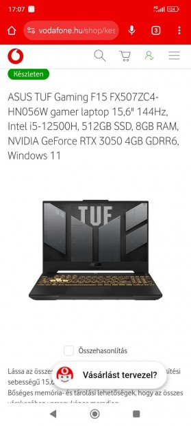 Asus Tuf gaming laptop